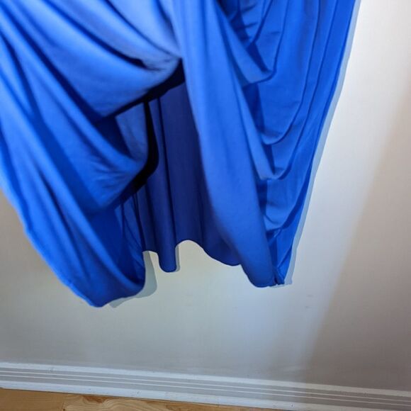 J. CREW Cobalt Blue Flowy Dress Plus Size 16 - Picture 5 of 12